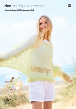 Sweater in Rico Essentials Super Kid Mohair Loves Silk - 871 - Downloadable PDF