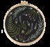 Hawthorn Handmade Black Wildwood Embroidery Kit - 16cm