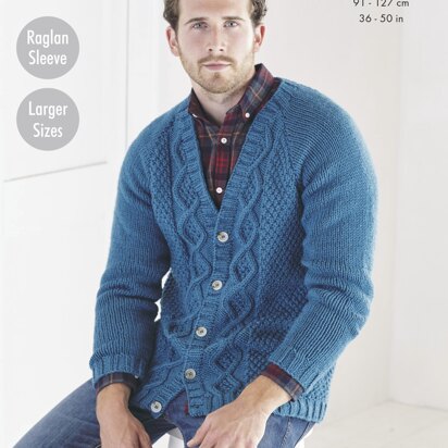 Cardigans Knitted in King Cole Ultra-Soft Chunky - 5692 - Downloadable PDF