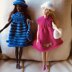 Fashion Doll knitted outfit.