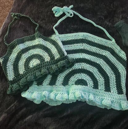 Crochet Top Pattern Crochet Crop Top Pattern Beginner Crochet Halter Top Pattern Summer Crochet Pattern Kids Crochet Top Pattern Frill Top