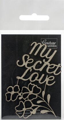 Artdeco Creations Couture Creations My Secret Love Chipboard 2/Pkg - My Secret Love