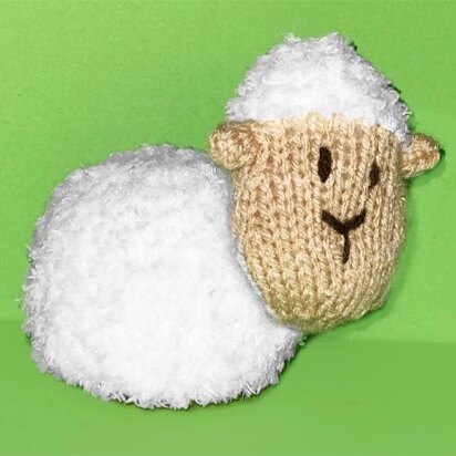 Easter Lamb Choc Orange cover /13cm Sheep toy - knitting pattern