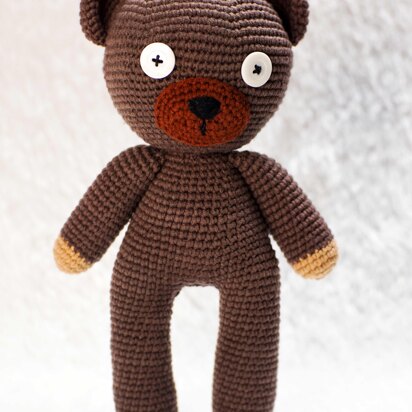 Mr Bean teddy bear crochet doll amigurumi pattern