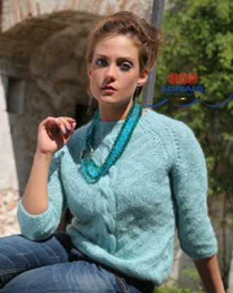 Aurora Pullover in Adriafil Soffio Plus - Downloadable PDF