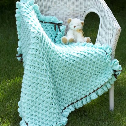 How To Make Bernat Baby Blanket Dappled Ridged Crochet Baby Blanket Online