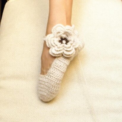 Mary Jane slippers with 3Dflower