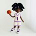 Crochet doll pattern, amigurumi doll, crochet doll body, doll clothes, Basketball players