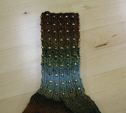 Elegant Beaded Socks