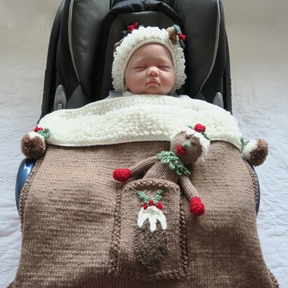 Christmas Pudding Car Seat Blanket