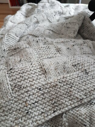 Basketweave Afghan blanket