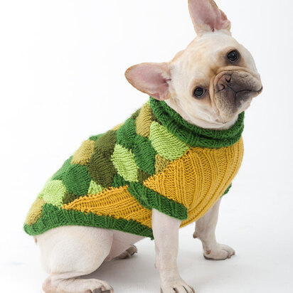 Turtle Dog Costume in Lion Brand Vanna's Choice - L32127 - Downloadable PDF