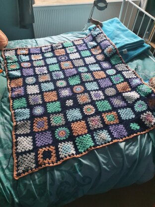 Granny square Afghan