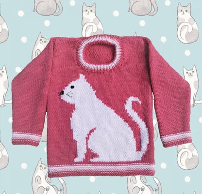 Cat design sweater best sale