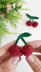 Cherry crochet pattern, crochet play food pattern