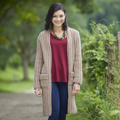 798 Illi Cardigan - Knitting Pattern for Women in Valley Yarns Berkshire