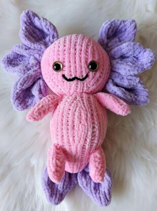 Axolotl Toy Knitting Pattern  LH014