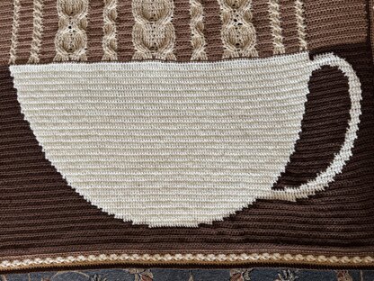 Crochet Cappuccino Throw
