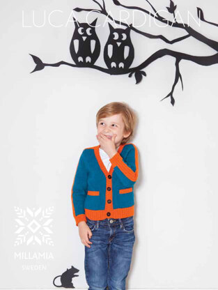 "Luca Cardigan" - Cardigan Knitting Pattern For Boys in MillaMia Merino Wool