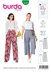 Burda Style Misses' Trousers/Pants with Elastic Waist with Pockets in Seams â€“ Wide Leg B6229 - Paper Pattern, Size 6-16