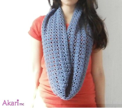 Lacy crochet infinity scarf Pattern _ C08