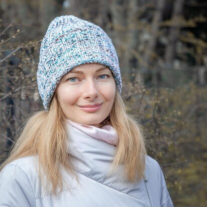 Knitting Pattern Melange Pure Wool Hat