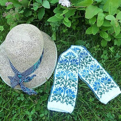 Lithuanian Cornflowers - knitting pattern