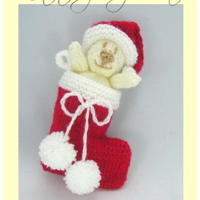 Christmas Bear Stocking - knitting pattern