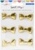 American Crafts Maggie Holmes Sweet Story Fabric Bows 6/Pkg - 622219