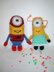 Toy Knitting Patterns -Knit Spider Minion, Minion girl figurines do it yourself