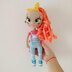 Amigurumi doll pattern, Crochet doll pattern 11,42 inch (29 cm) Baby doll crochet pattern