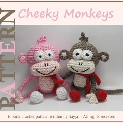 Cheeky Monkeys Amigurumi Crochet Pattern