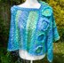 Ocean Flowers Poncho
