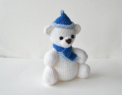 Polar Bear with Poofball Hat