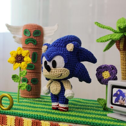 Sonic, the hedgehog amigurumi pattern