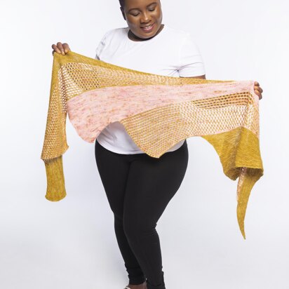 Golden Rays Shawl - knitting pattern