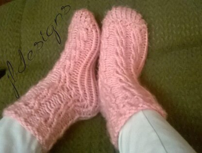 Comfy Cable Slipper Socks