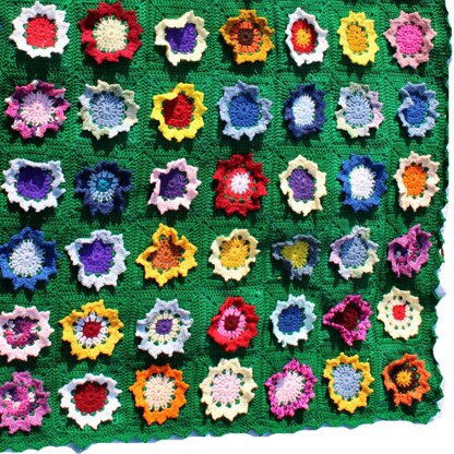 Sunflower Granny Square Afghan
