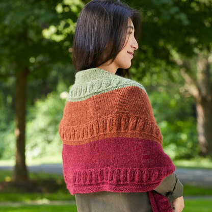 1155 Surrey - Shawl Knitting Pattern for Women in Valley Yarns Peru