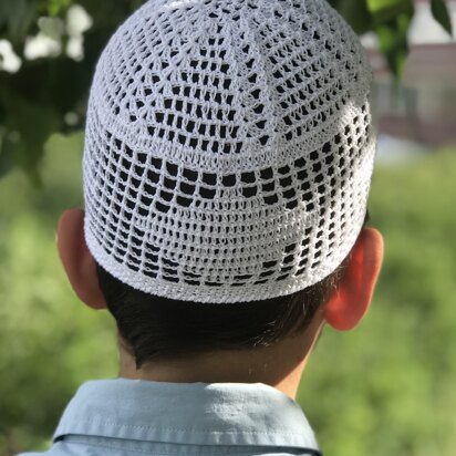 Short cotton kufi cap