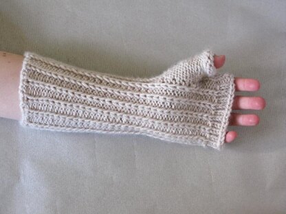 Lace and Cable Mitts