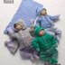 Knitting pattern baby set UK & USA Terms #217