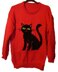 Childrens & Adults Black Cat Jumper