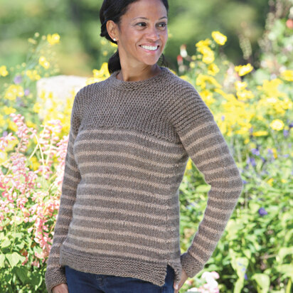 429 Farmer Brown Pullover - Jumper Knitting Pattern for Women in Valley Yarns Berkshire Bulky