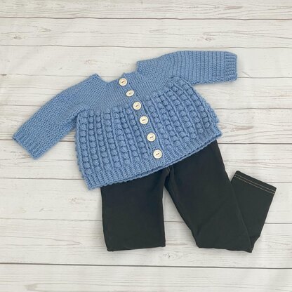 521- Bobble Cardigan Crochet Pattern -519