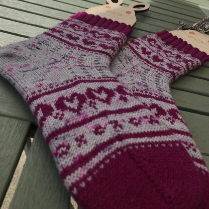 Hugs and Kisses Socks