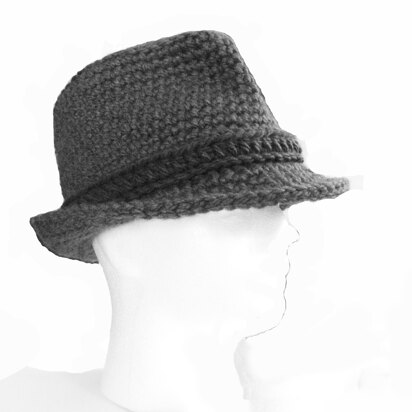 Easy Chunky Fedora Hat # 115