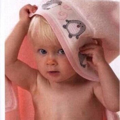 Rico Light Pink Hooded Bath Towel