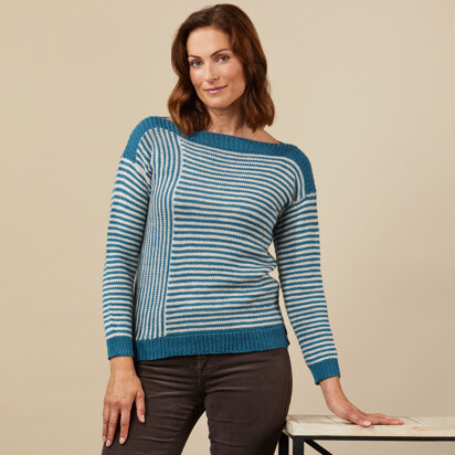 #1360 Cosmic Crisp - Sweater Knitting Pattern for Women in Valley Yarns Superwash DK