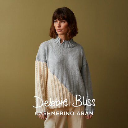 Sideways Cable Top - Knitting Pattern For Women in Debbie Bliss Cashmerino  Aran by Debbie Bliss